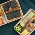 福豆屋と根津松本ののり弁＠撮影　渡邉