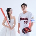 結婚を発表した韓国プロ野球選手、お相手は25歳の人気チアガール！表紙を飾って雑誌を完売させた実績も 画像