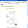 VISAをかたるフィッシングサイト
