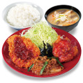 牛豚鶏のプルコギビビンカツ定食(温玉なし)(税込979円)