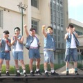 左から）岡部大、秋山寛貴、菊田竜大、松尾駿、長田庄平、粗品、せいや『新しいカギ』（C）フジテレビ