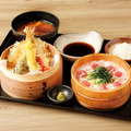 葱トロととろろの桶盛り丼定食(ヘルシー志向の新定番)