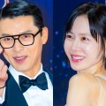 授賞式で濃厚な抱擁を交わすヒョンビンとソン・イェジン…2人の間に割り込み!? 「空気の読めない息子」と話題