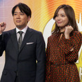 (左から)安住紳一郎アナ&川口春奈【撮影/新里陽子】
