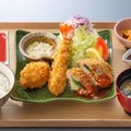 大戸屋、「福アゲ三昧定食」1月8日より数量限定販売！大海老フライ＆豚ヒレかつ＆かにクリームコロッケを一度に味わえる 画像