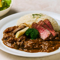 鳥取和牛のスパイシーカレー ミニッツステーキ添え