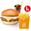 4種のチーズバーガーランチセット　690円（通常価格840円）
