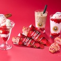 サンマルクカフェ、ハーゲンダッツ「ストロベリー」を使用したパフェ＆スムージーを販売！ 画像