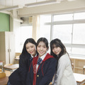 風見和香&桜井えま&仲村悠菜（私立恵比寿中学）／高校卒業「B.L.T.graduation2026中学・高校卒業」（東京ニュース通信社刊）撮影／藤本和典