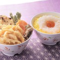 左：「富山スペシャル天丼」イートイン　1,870円　右：「白えび刺身丼」イートイン　3,300円（税込）