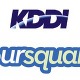 KDDI、位置情報サービスの「foursquare」と協業……ISシリーズにアプリショートカット搭載 画像