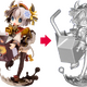 雪印コーヒー擬人化キャラクター「ゆきこたん」の3Dデータ 画像