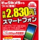 ビックカメラ、音声通話対応「BIC SIM」とスマホの格安セット販売開始……1000台限定で月額2,830円から 画像