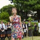 一青窈、“百年続いた”ハナミズキの前で…園芸高校式典で熱唱！ 画像