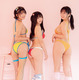 えなこ＆東雲うみ＆南あみ、セクシーなバックショット！“平成の雰囲気”漂う水着姿を披露 画像