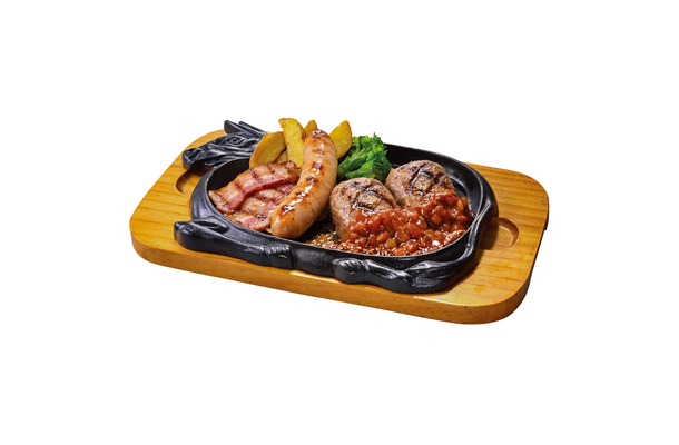 スモークBBQ大俵ハンバーグのトリプルグリル　200g：（税込1,925円）