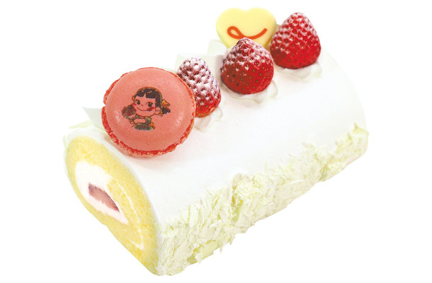 「母の日 苺のロールケーキ」