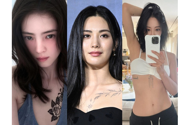 また復活？ ハン・ソヒの骨盤に…入れても消しても騒がれるスターのタトゥー　熱愛説の“根拠”とされたことも