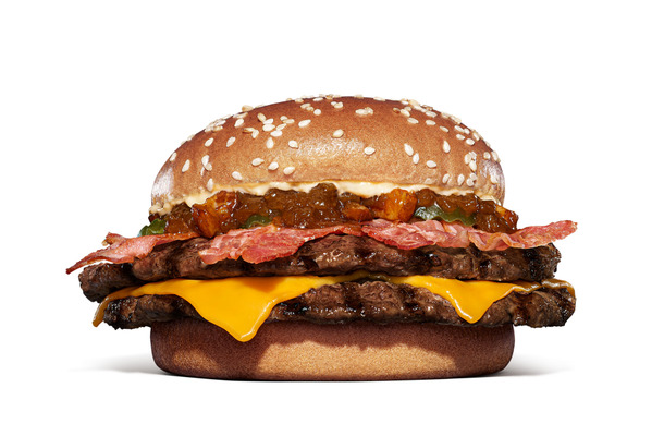 「ベーコンダブルビーフ ビッグマウス スモークハウス」単品1,490円、セット1,790円