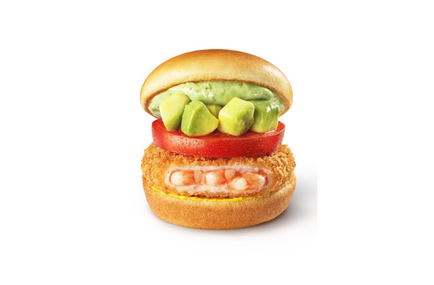 「アボカド海老カツバーガー ～国産バジルマヨ～」（590円）