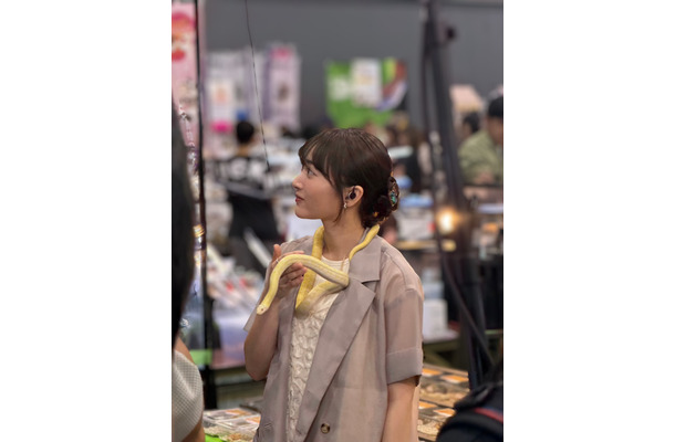 ヘビ好きの福田愛依、爬虫類の祭典「九州爬虫類フェス」に初参戦し「テンション爆上がりでした!!」
