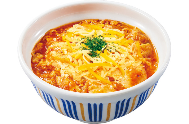チーズ赤の親子丼