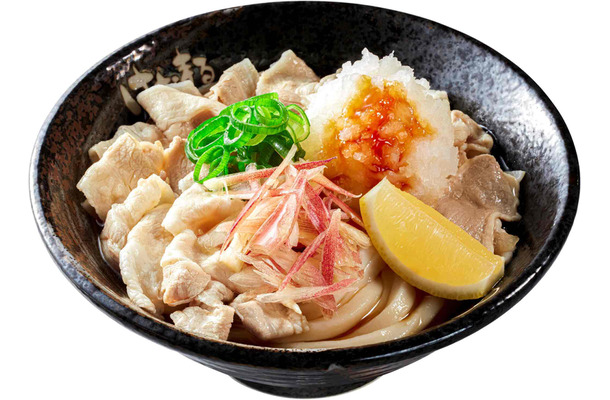 3種の爽快薬味で楽しむ「豚しゃぶうどん」