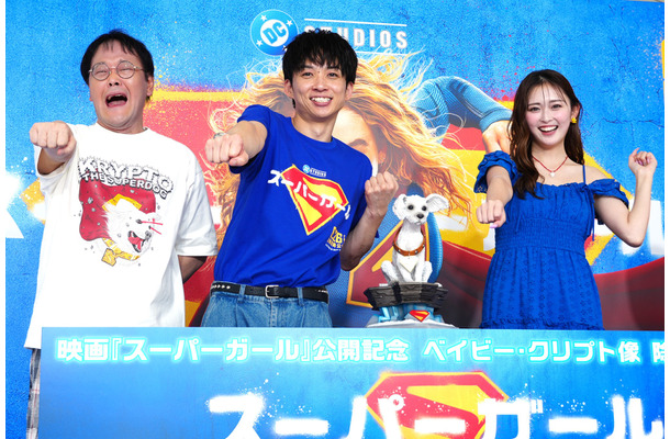 アインシュタイン（稲田直樹、河合ゆずる）、ゆうちゃみ【撮影：小宮山あきの】