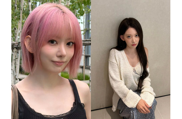 「思わず叫んだ」LE SSERAFIM・宮脇咲良、別人級の黒髪ロングにイメチェン！“女神ビジュ”で魅了