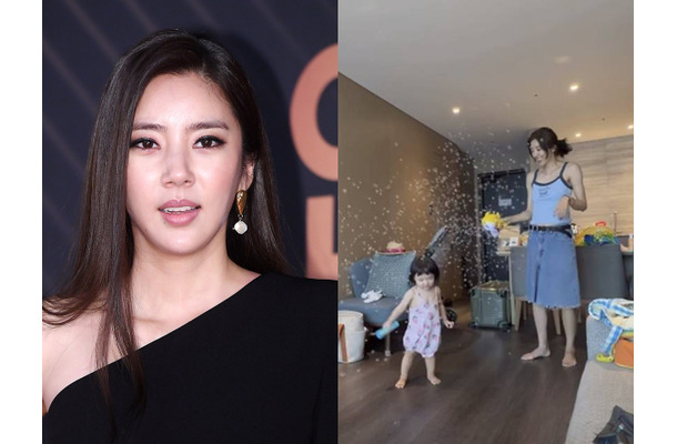 ホテルのリビングスペースでシャボン玉…批判を浴びた韓国女優が反論「床をちゃんと拭いた」