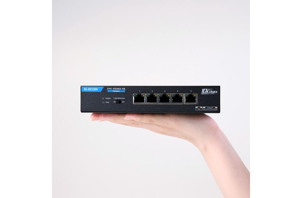 エレコム、全ポート10Gbps対応のマルチギガスイッチングハブ2モデルを発売