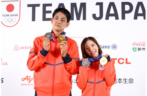 木原龍一と三浦璃来(写真：西村尚己/アフロスポーツ)