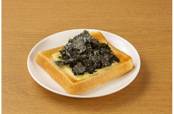 チーズトーストにK(黒い)N(海苔)B(ぶっかけ)