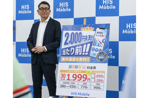 H.I.S. Mobile代表取締役社長の猪腰英知氏【撮影／平木昌宏】