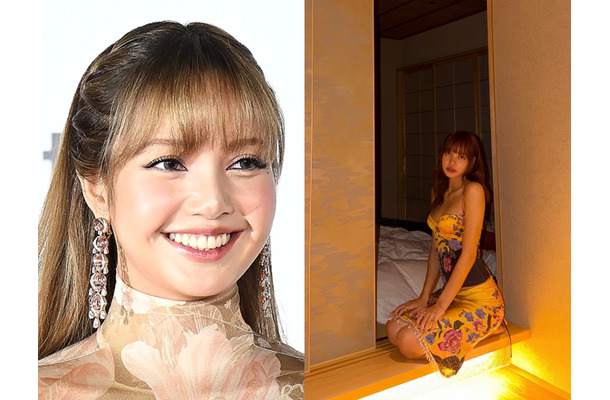 「和が似合う」BLACKPINK・リサが京都へ！和室で豪華なワンピース姿を見せ、優雅に