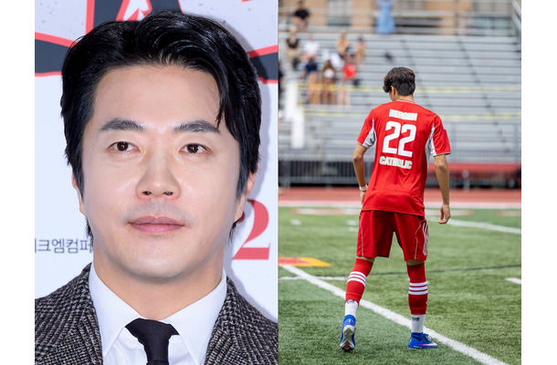 父譲りの“180cm超”高身長…俳優クォン・サンウの息子、サッカー場での姿に注目「モデルみたい」