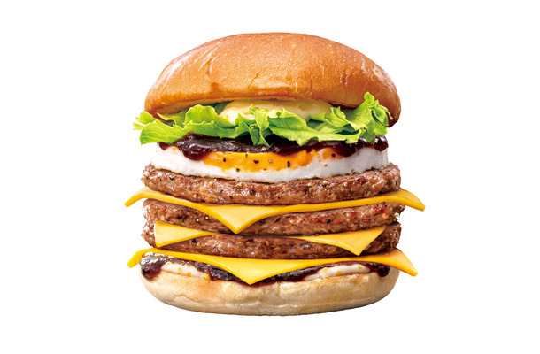 トリプル月見チーズバーガー