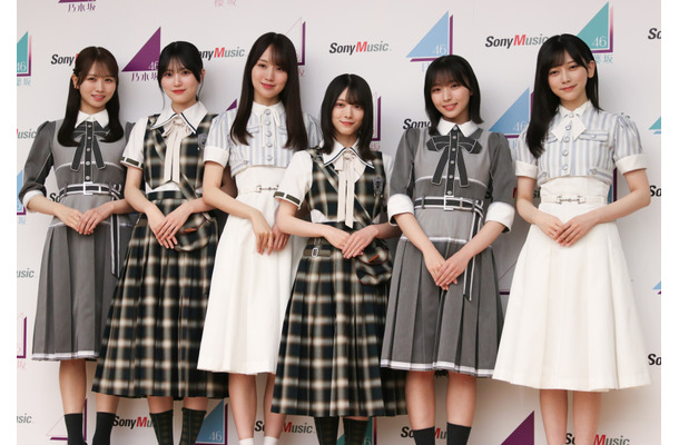 （左から）日向坂46・上村ひなの、櫻坂46・的野美青、乃木坂46・賀喜遥香、櫻坂46・森田ひかる、日向坂46・大野愛実、乃木坂46・池田瑛紗【撮影：平木昌宏】