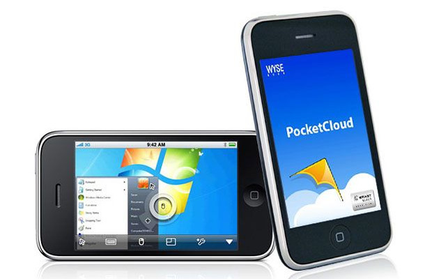 Wyse PocketCloudの画面（iPhone版）