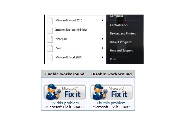 Fix itを実行することで、ショートカット機能を一時的に無効にできる