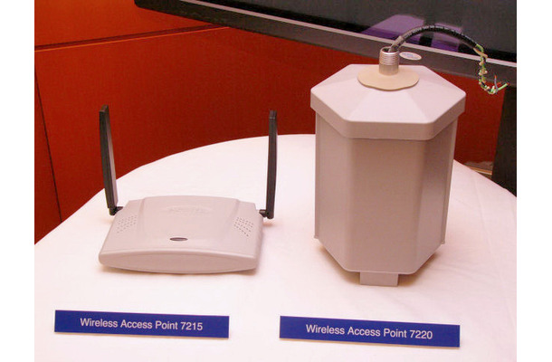 メッシュネットワークの中継装置 Wireless Access Point 7215（左）と同7220（右）