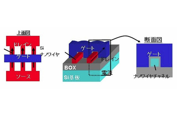 シリコンナノワイヤの基本構造