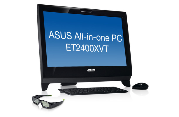 23.6型フルHDタッチパネルで3D対応の「ASUS All-in-one PC ET2400XVT」