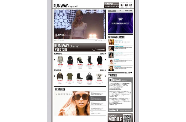 マークスタイラー「RUNWAY channel WEB STORE」トップページ