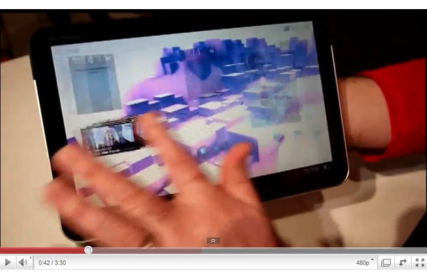 「Motorola XOOM」のデモ動画