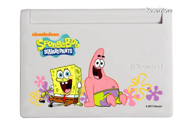 スポンジ・ボブが電子辞書に「SpongeBob × EX-word」限定販売 ホワイト