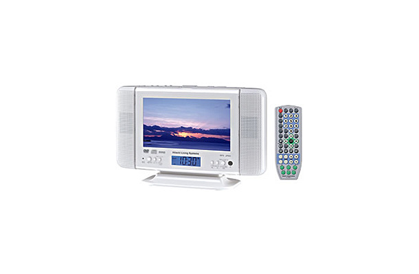 　日立リビングサプライは、1台でテレビ、DVD/CDプレーヤー、FMラジオ、時計、目覚し機能の5役を備えたDVDプレーヤー内蔵7型液晶テレビ「DVL-7TV」を3月下旬に発売する。価格はオープン。