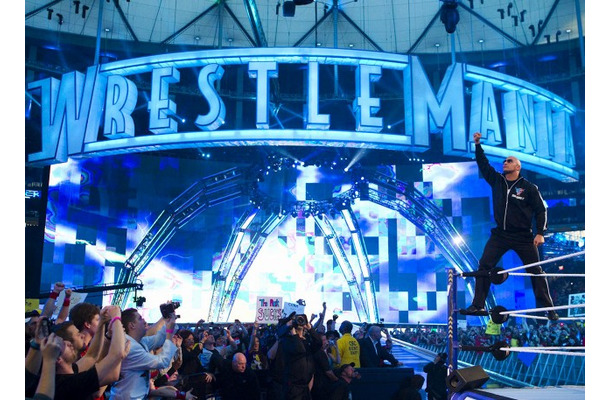 7年ぶりにレッスルマニアに登場したザ・ロック（c） 2011 WWE, Inc. All Rights Reserved.