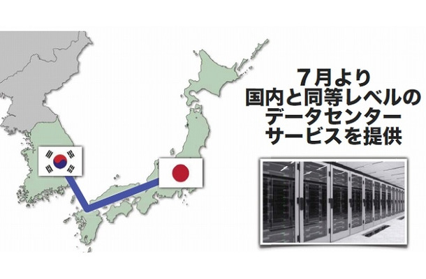 7月より国内と同等レベルのデータセンターサービスを提供