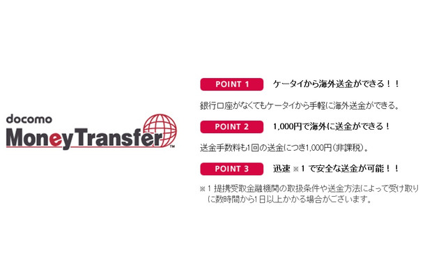 docomo Money Transfer